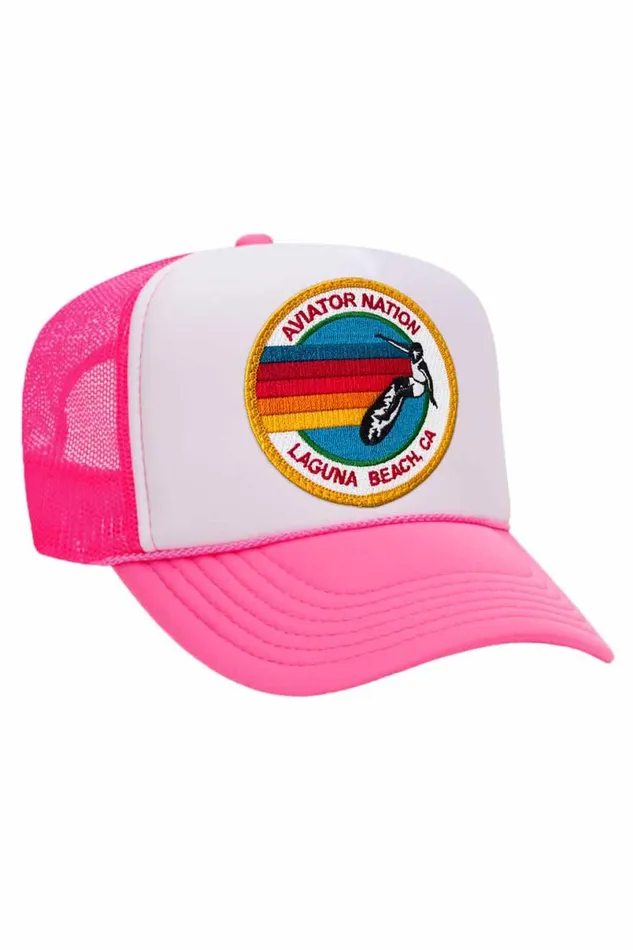 Laguna Beach Trucker Hat WomenMen Aviator Nation Trucker Hats