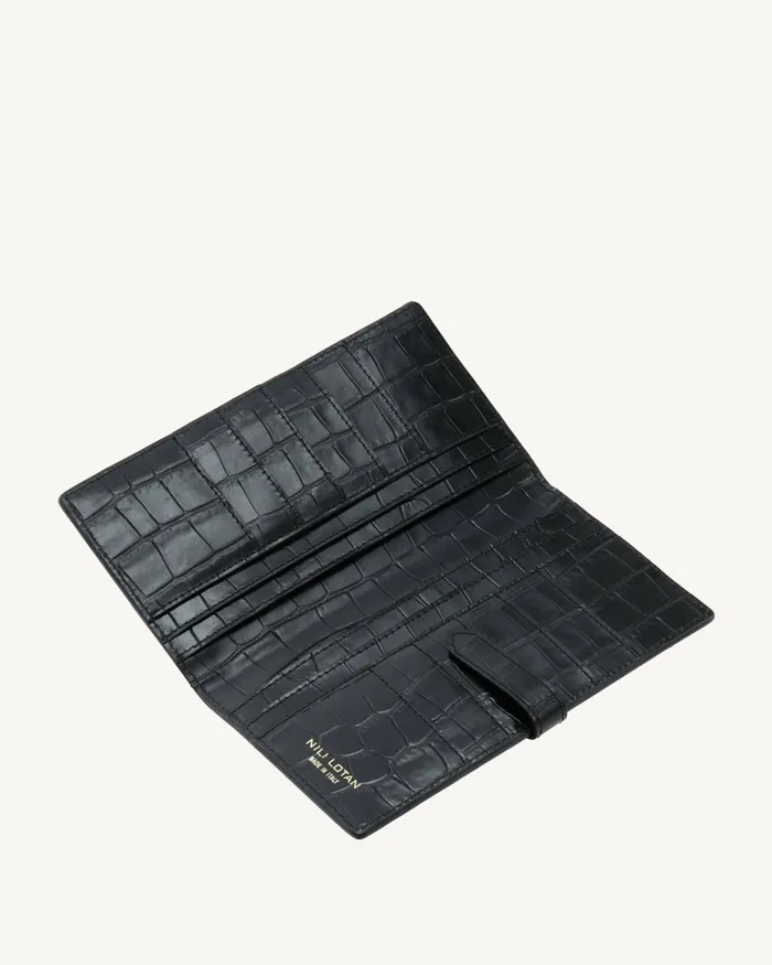 LE CATHERINE WALLET Black And Gold Women Nili Lotan Handbags