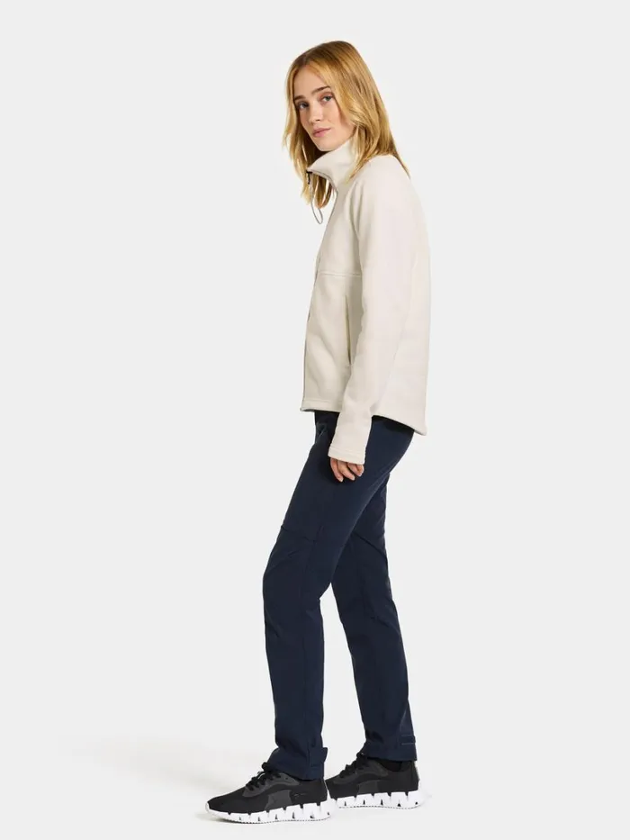 Leah Women039s Fullzip White Foam Women Didriksons Fleece and Midlayers