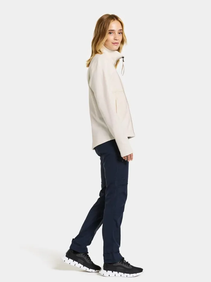 Leah Women039s Fullzip White Foam Women Didriksons Fleece and Midlayers
