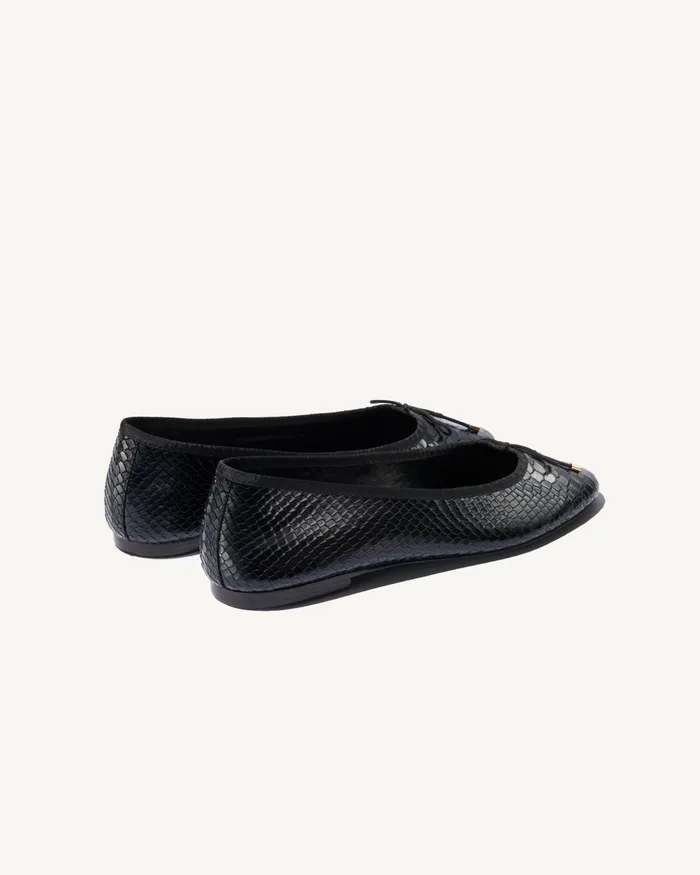 LEATHER BALLET FLAT Black Women Nili Lotan Belts and Accessories