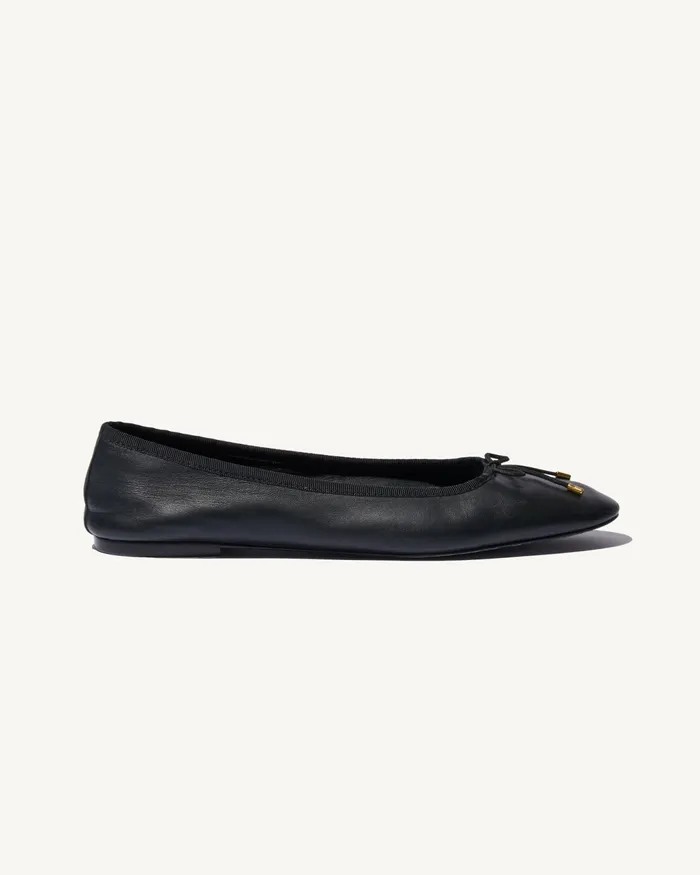 LEATHER BALLET FLAT Black Women Nili Lotan Belts and Accessories