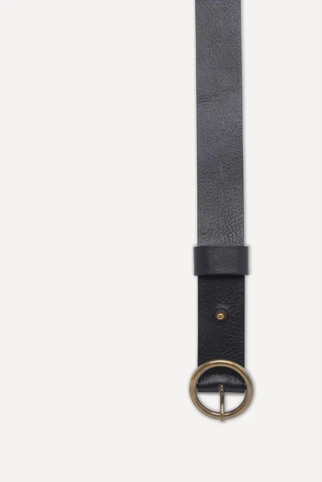 Leather Belt Camus Black Women Baandsh Belts