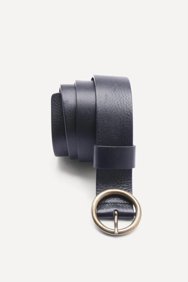 Leather Belt Camus Black Women Baandsh Belts
