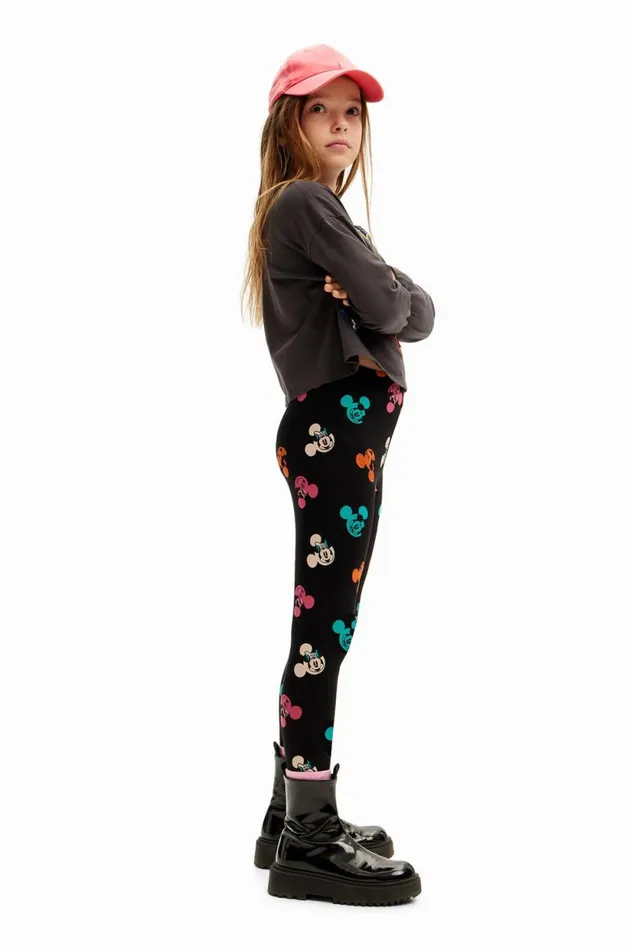 Leggings Kids Desigual Long Mickey Leggings Black