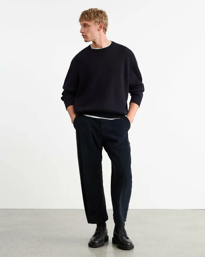 LELAND SWEATER Dark Navy Men Nili Lotan Sweaters
