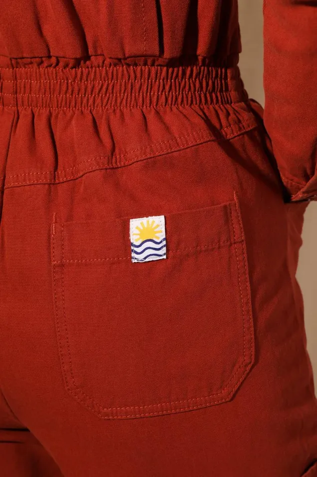 LF Markey Boilersuits Women Danny Boilersuit Rust Canvas