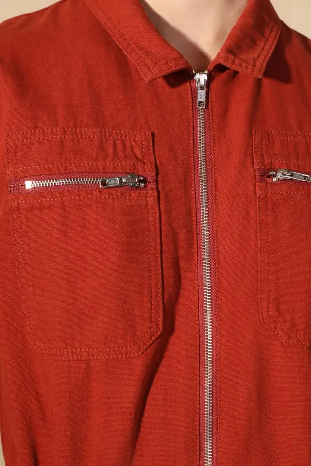 LF Markey Boilersuits Women Danny Boilersuit Rust Canvas