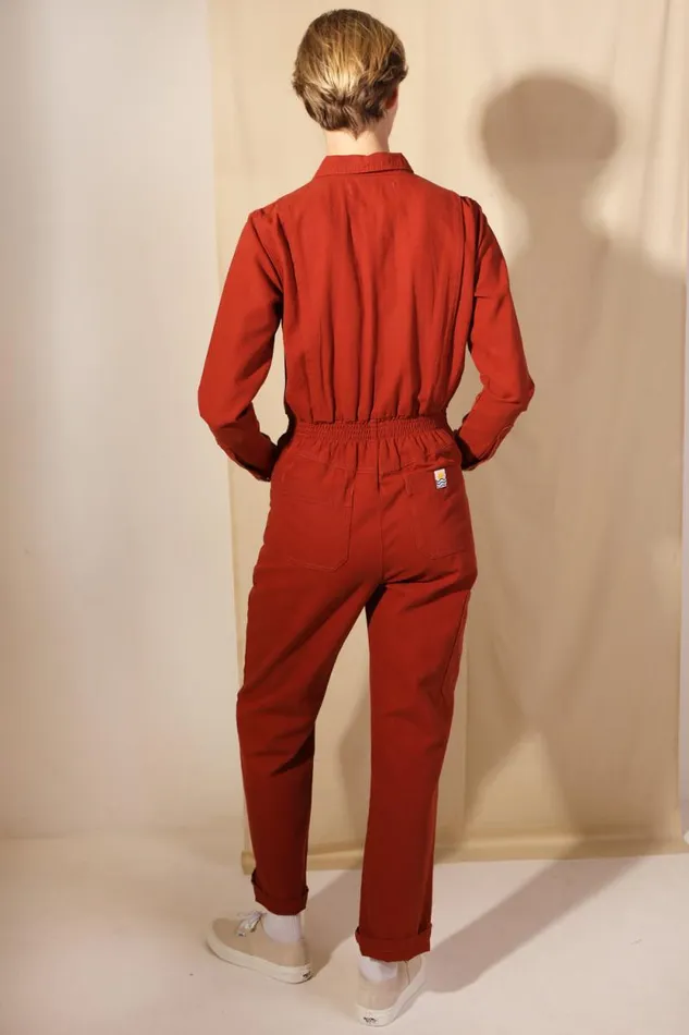 LF Markey Boilersuits Women Danny Boilersuit Rust Canvas