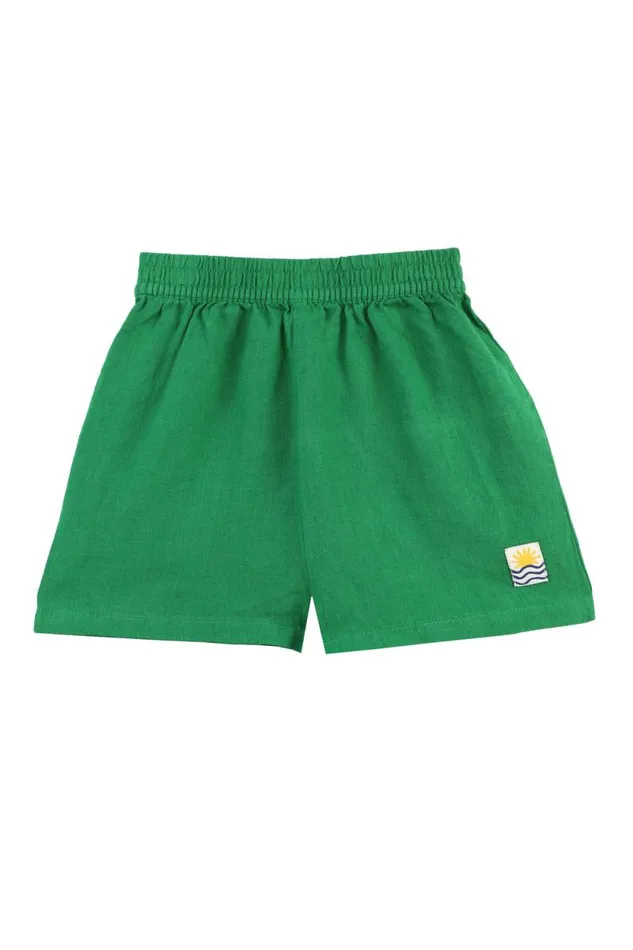 LF Markey Kids Kids Kids Basic Linen Shorts Grass