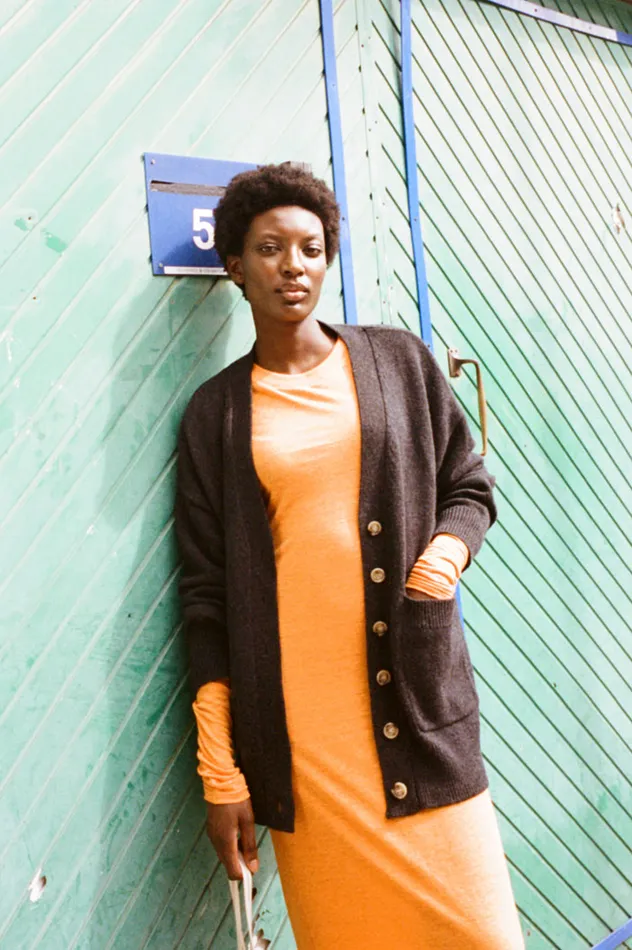 LF Markey Knitwear Women Bramley Cardigan Ash