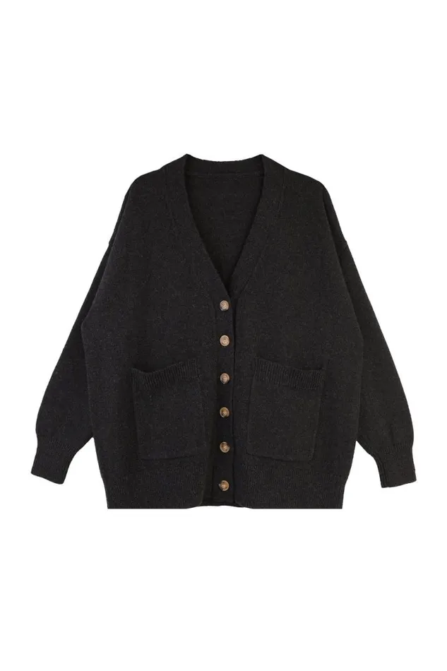 LF Markey Knitwear Women Bramley Cardigan Ash