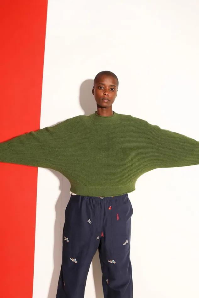 LF Markey Knitwear Women Vernon Knit Grass