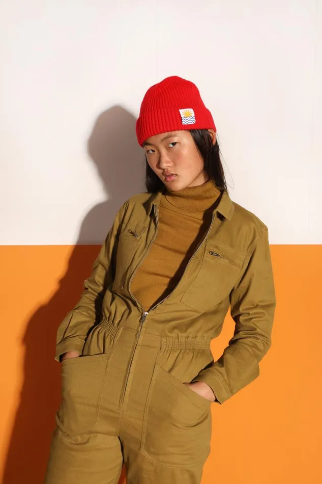 LF Markey One Pieces Women Danny Stretch Drill Boilersuit Chartreuse