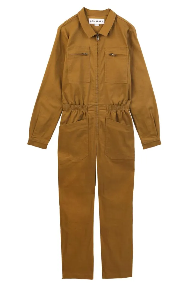 LF Markey One Pieces Women Danny Stretch Drill Boilersuit Chartreuse