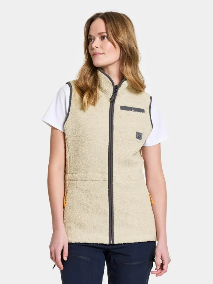 Libra Vest Light Beige Women Didriksons Vests