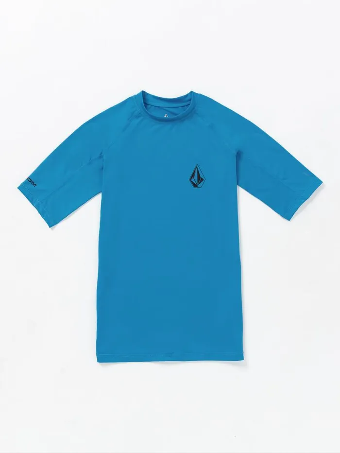 Lido Short Sleeve Shirt 8211 Tidal Blue Mens Volcom Rashguards