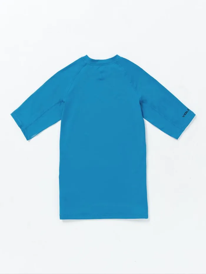 Lido Short Sleeve Shirt 8211 Tidal Blue Mens Volcom Rashguards