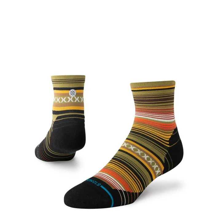 Light Performance Quarter Socks Curren 8211 Olive MenWomen Stance Quarter