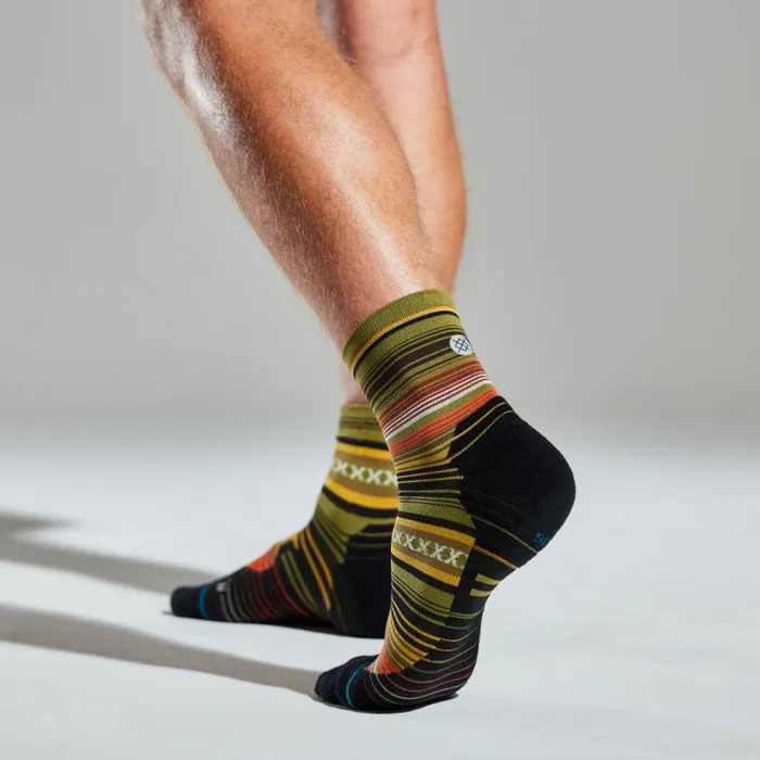Light Performance Quarter Socks Curren 8211 Olive MenWomen Stance Quarter