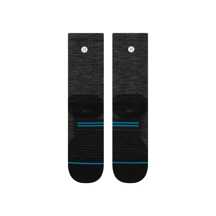 Light Performance Wool Crew Socks Light Wool 8211 Black MenWomen Stance Crew