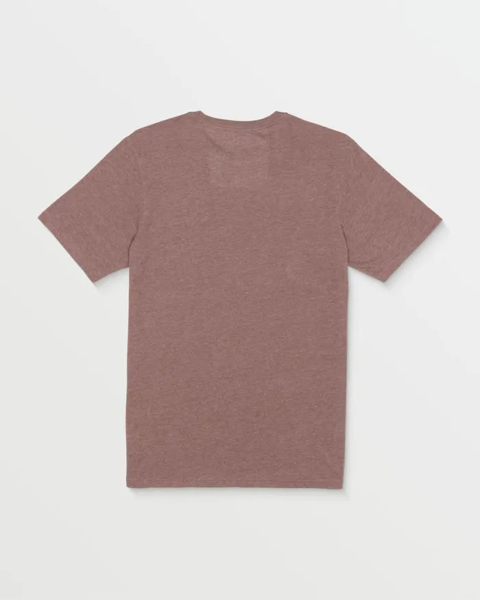 Line Service Short Sleeve Tee 8211 Nutmeg Heather Mens Volcom TShirts and Tanks