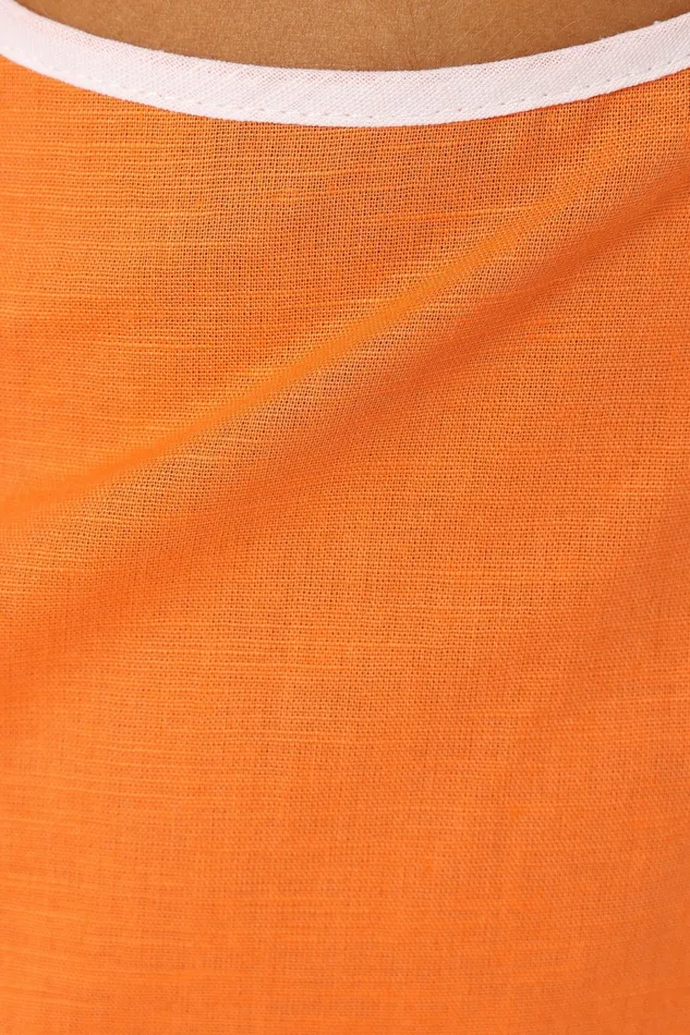 Linen Dresses Samara Mini Dress Orange 8211 Petal and Pup Women