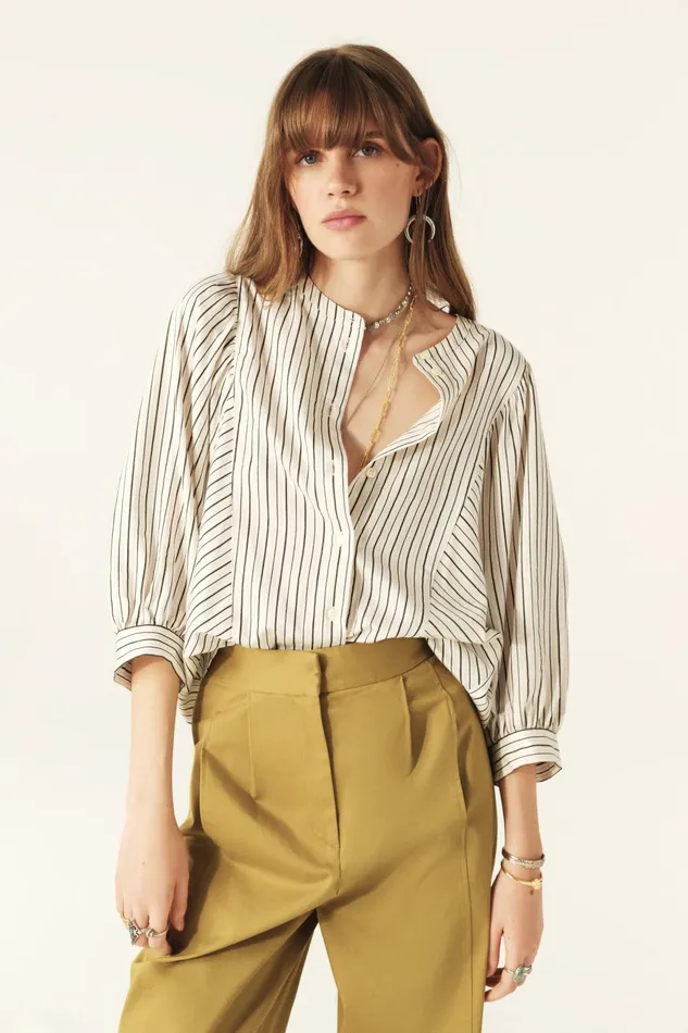 Lioba Shirt Lioba OffWhite Women Baandsh Tops and Shirts