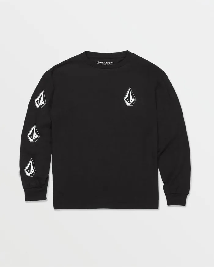 Little Boys Iconic Stone Long Sleeve Tee 8211 Black Kids Volcom TShirts and Tanks Little Boys Iconic Stone Long Sleeve Tee 8211 Black Kids Volcom TShirts and Tanks