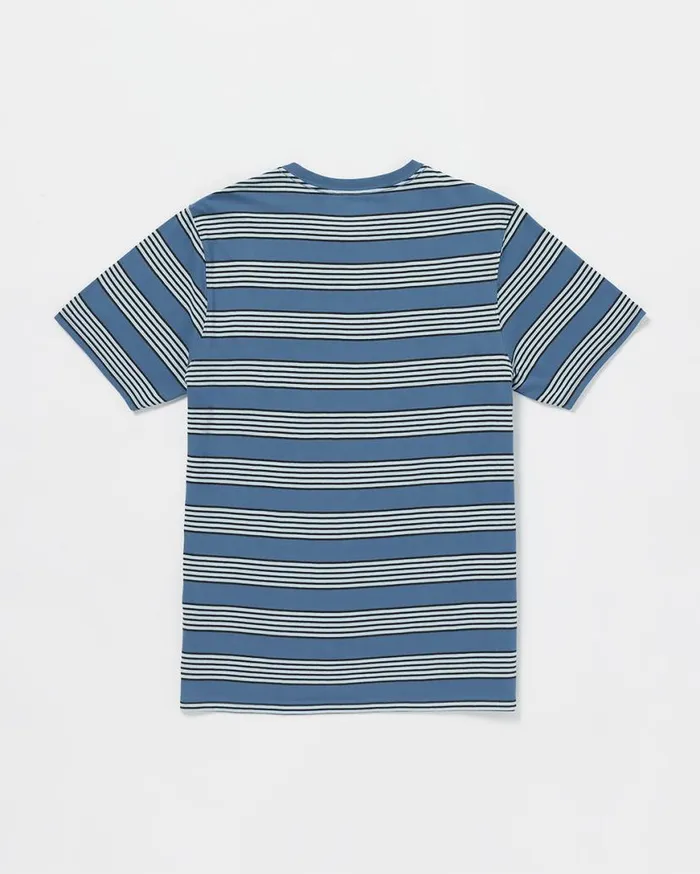 Little Boys Swingstone Short Sleeve Shirt 8211 Blue Kids Volcom TShirts and Tanks