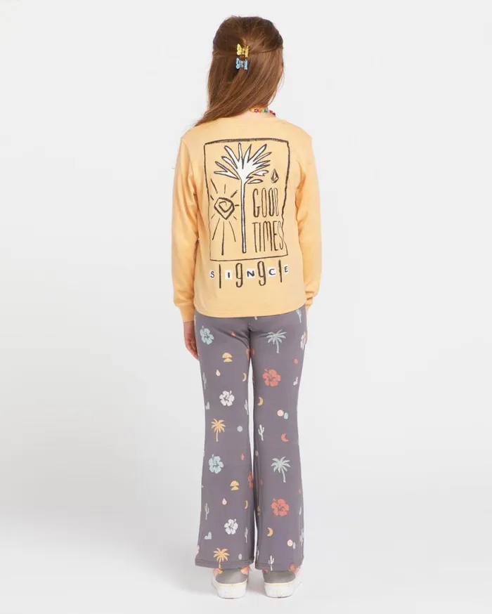 Little Girls Made From Stoke Long Sleeve Tee 8211 Sand Kids Volcom TShirts and Tanks