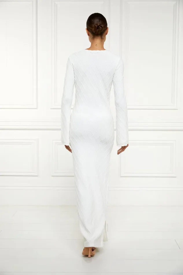 LittleWomen Bump Friendly Collection Holland Cooper Olive Maxi Dress White