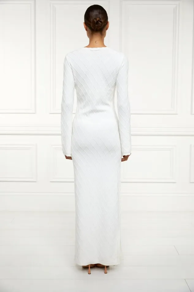 LittleWomen Bump Friendly Collection Holland Cooper Olive Maxi Dress White