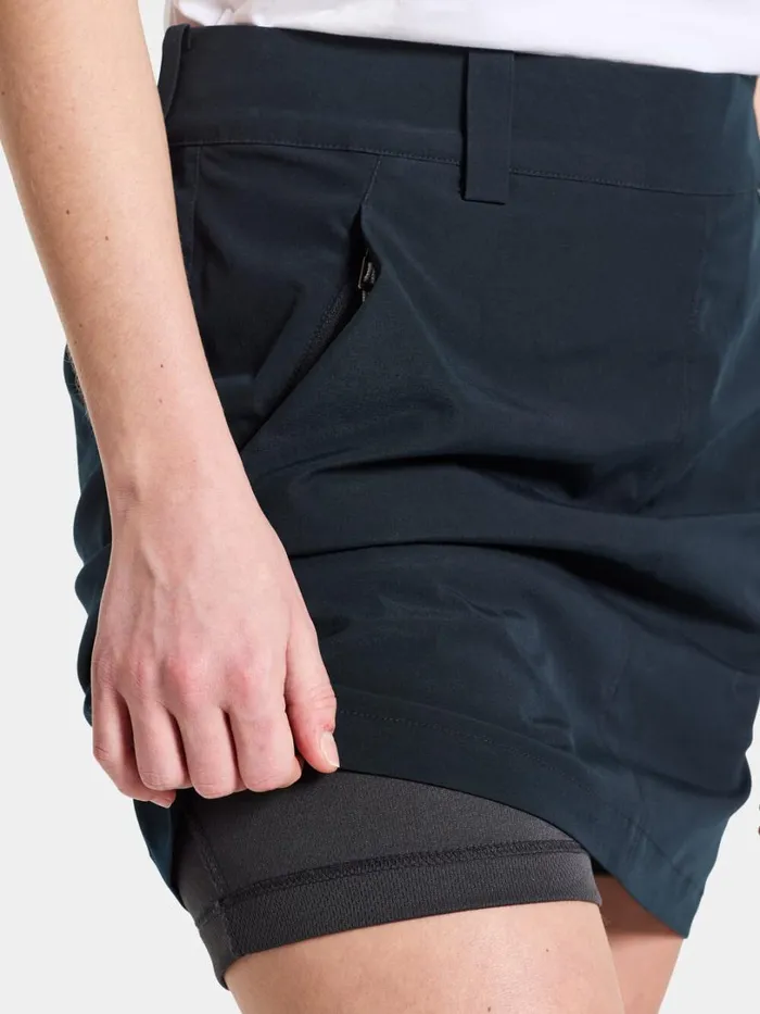 Liva Skirt Dark Night Blue Women Didriksons Skirts