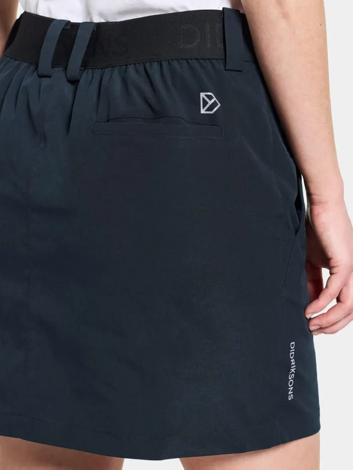 Liva Skirt Dark Night Blue Women Didriksons Skirts