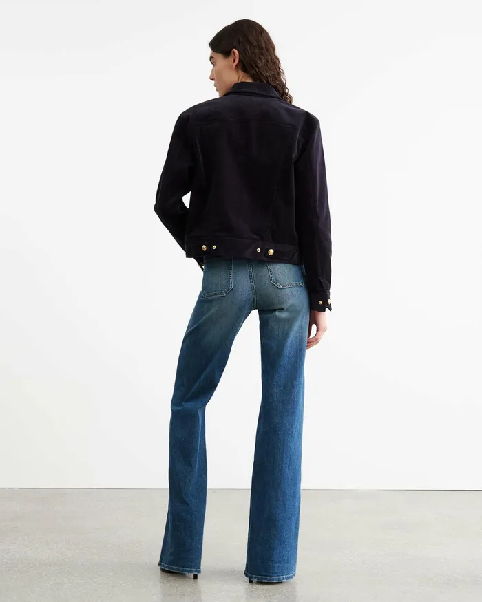 LIZETH CORDUROY JACKET Midnight Women Nili Lotan Jackets and Blazers