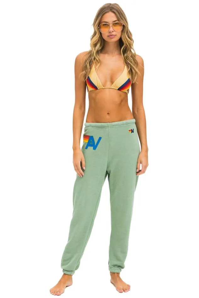Logo Stitch Sweatpants 8211 Sage Women Aviator Nation Sweatpants