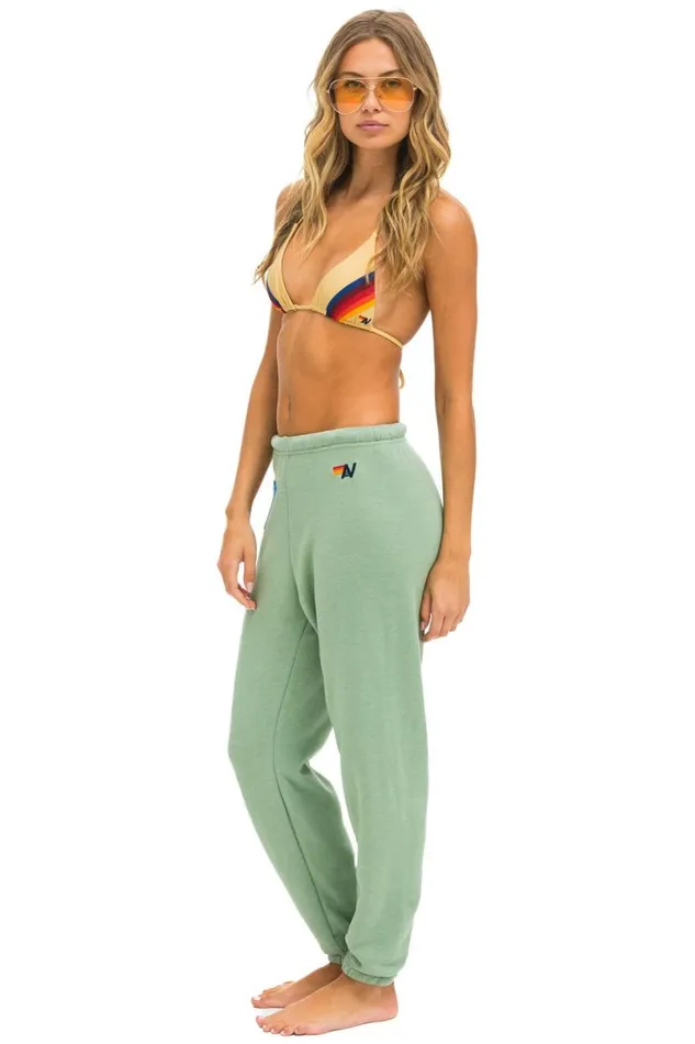 Logo Stitch Sweatpants 8211 Sage Women Aviator Nation Sweatpants