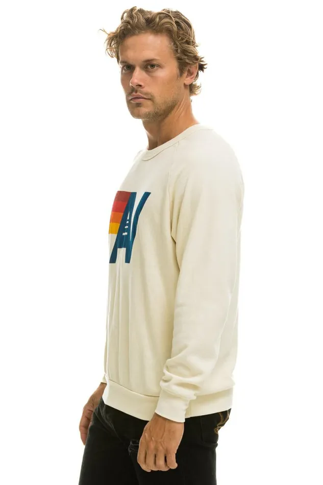 Logo Sweatshirt 8211 Vintage White WomenMen Aviator Nation Sweatshirts