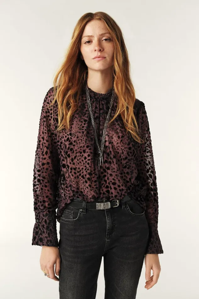 LongSleeve Top Dionysos Red Women Baandsh Tops and Shirts