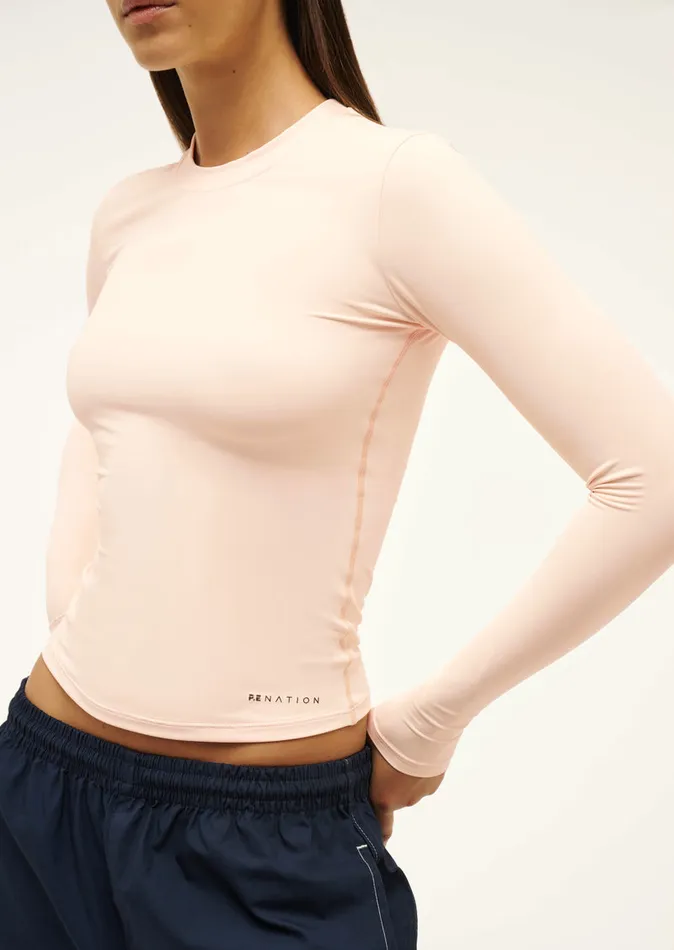LongSleeveTops PE Nation Women FOUNDATION LONG SLEEVE TOP IN BLUSH