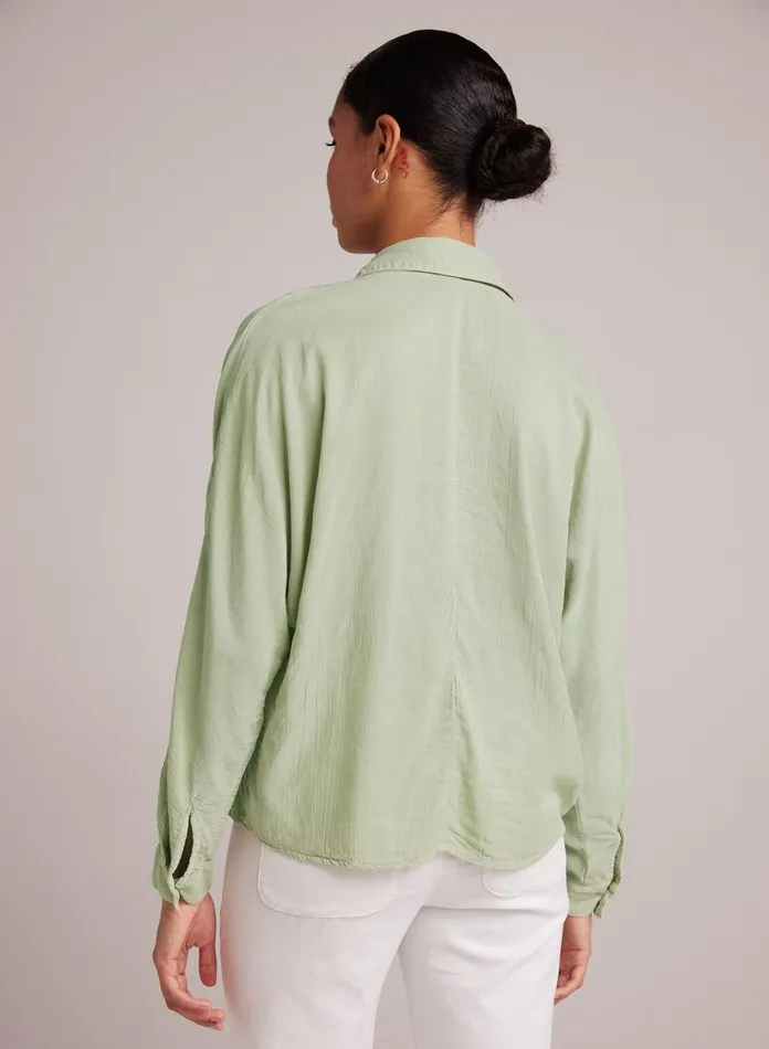 Long Sleeve Women Bella Dahl Dolman Sleeve Button Down 8211 Coastal Sage Long Sleeve Women Bella Dahl Dolman Sleeve Button Down 8211 Coastal Sage