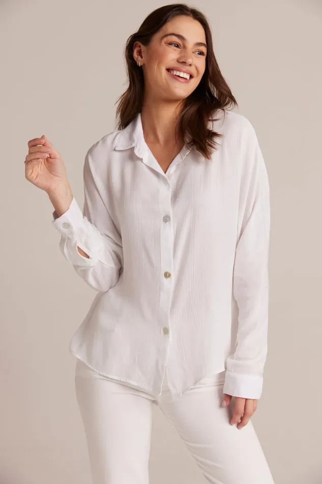 Long Sleeve Women Bella Dahl Dolman Sleeve Button Down 8211 White