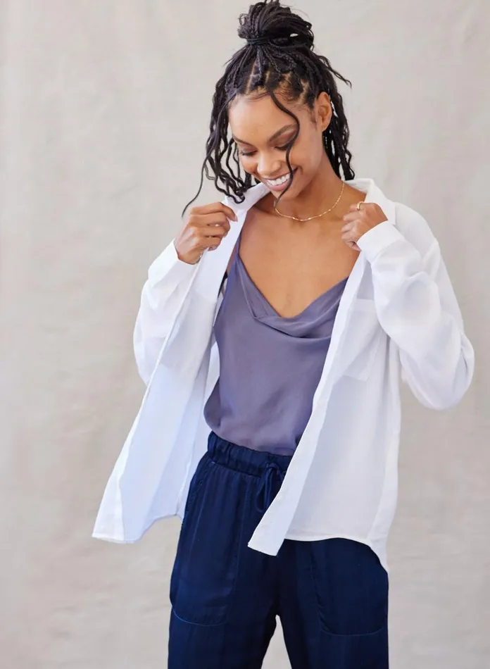 Long Sleeve Women Bella Dahl Two Pocket Classic Button Down 8211 White Long Sleeve Women Bella Dahl Two Pocket Classic Button Down 8211 White