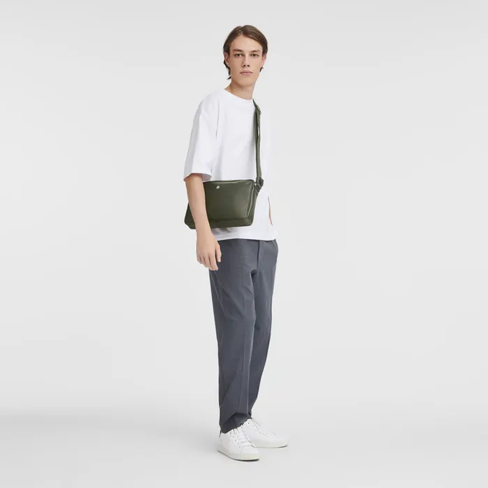 Longchamp Crossbody bags Men Le Foulonn M Camera bag Khaki Longchamp Crossbody bags Men Le Foulonn M Camera bag Khaki