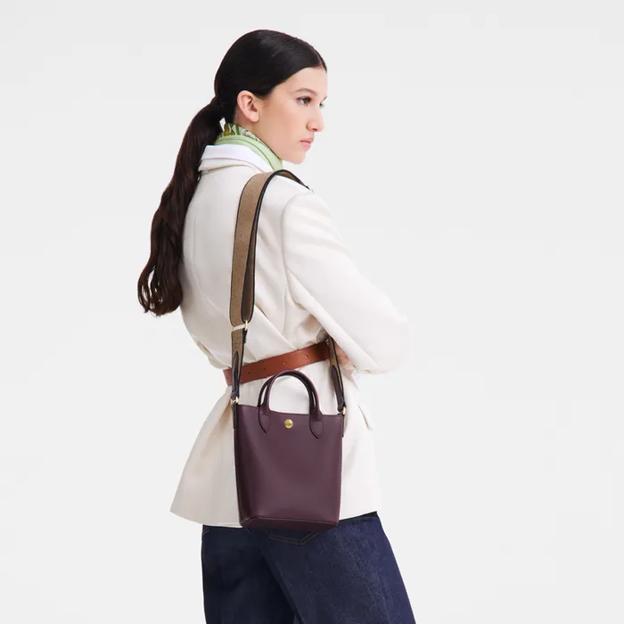 Longchamp pure XS Tote bag Eggplant Women Mini bagsHandbags Longchamp pure XS Tote bag Eggplant Women Mini bagsHandbags