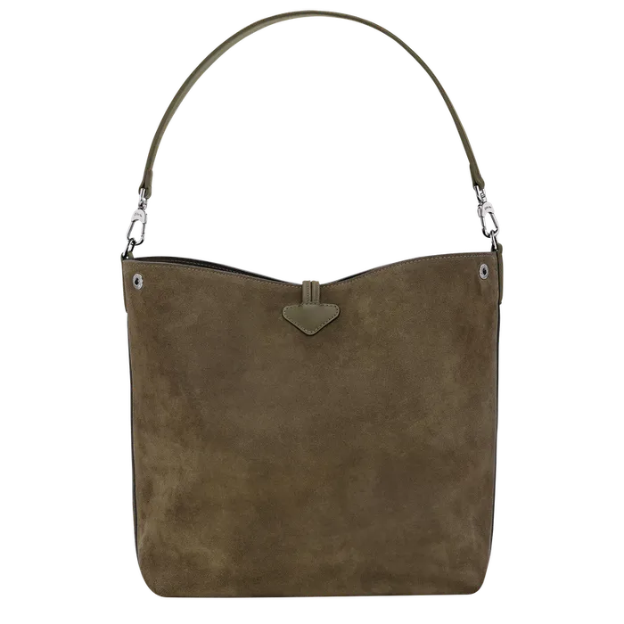 Longchamp Shoulder bags Women Le Roseau M Hobo bag Olive Longchamp Shoulder bags Women Le Roseau M Hobo bag Olive