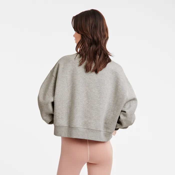Longchamp Sweatshirt Grey Women Tops and Blouses Longchamp Sweatshirt Grey Women Tops and Blouses