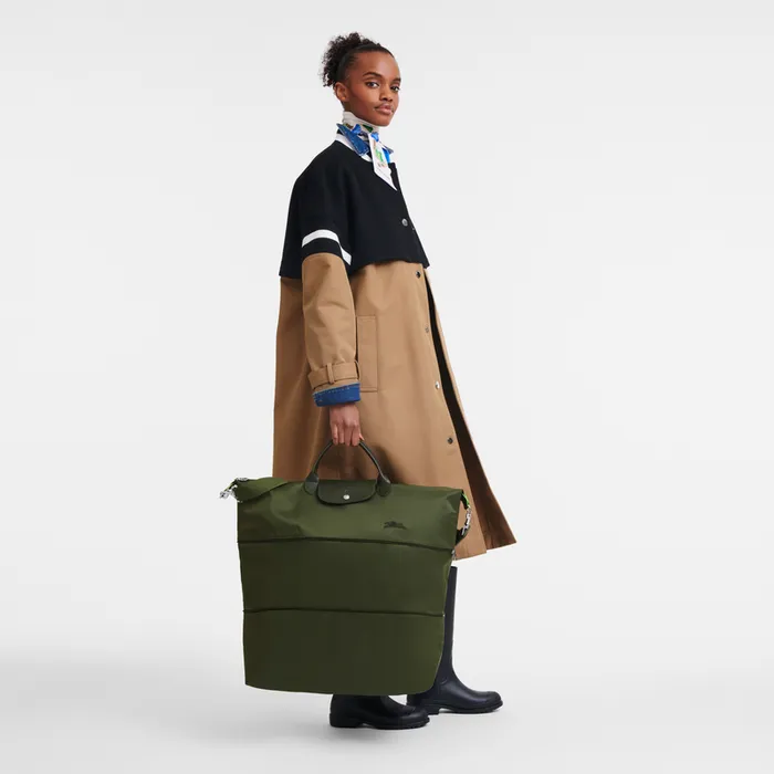 Longchamp Travel bags WomenMen Le Pliage Green Travel bag expandable Forest Longchamp Travel bags WomenMen Le Pliage Green Travel bag expandable Forest