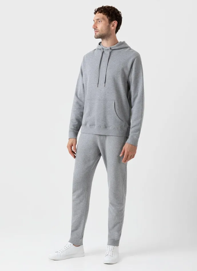 Loopback Sweatpants Grey Melange Men SUNSPEL Sweatshirts and Sweatpants